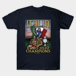 Italia vs. England Poster T-Shirt